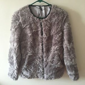 H&M faux fur jacket